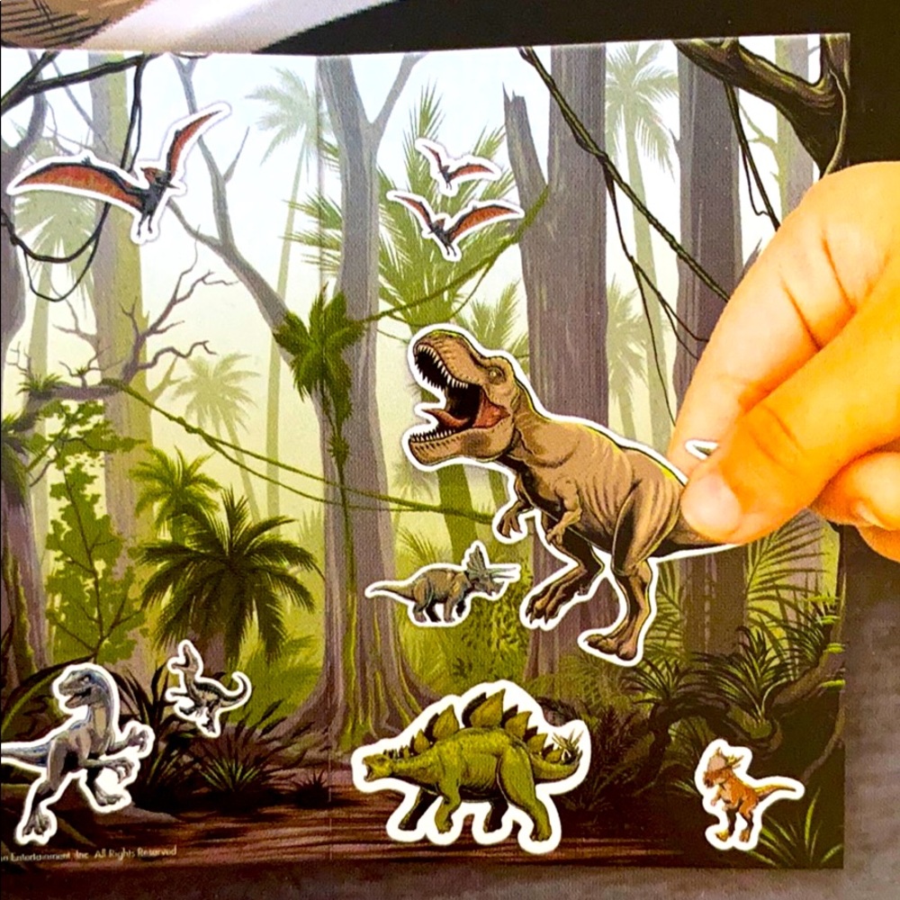 🌱Colorforms Jurassic World Sticker Mega Dinosaurs - Picture 2 of 7